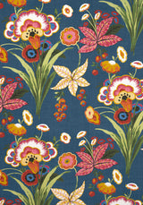 Thibaut F920854 PASADENA Navy Fabric