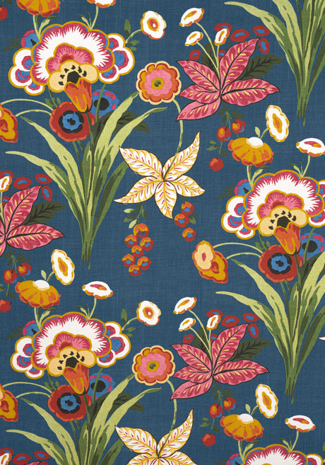Thibaut F920854 PASADENA Navy Fabric