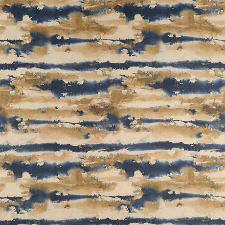 Thibaut SILVER LINING F924419 in Indigo and Gold Fabric - YU