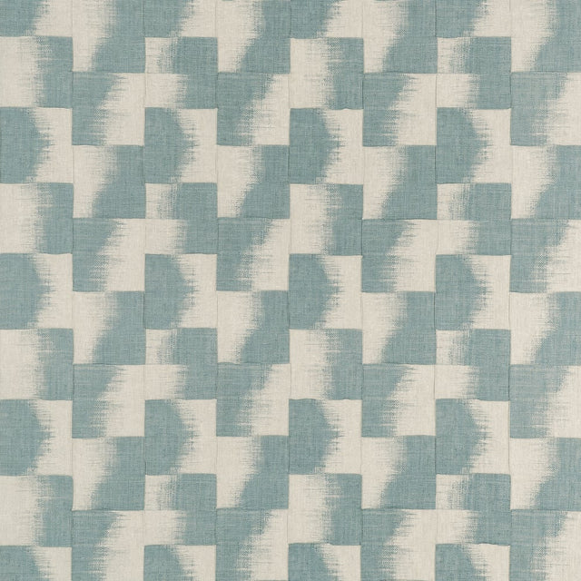 Thibaut RAFFIA SQUARES F924429 in Mineral Fabric - YUTORI FA