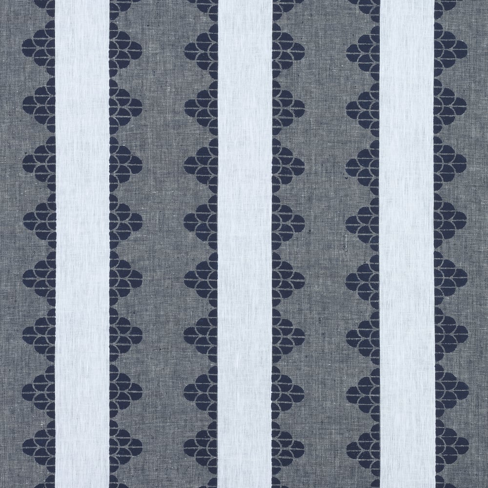 Thibaut F92938 DHARA STRIPE Navy Fabric