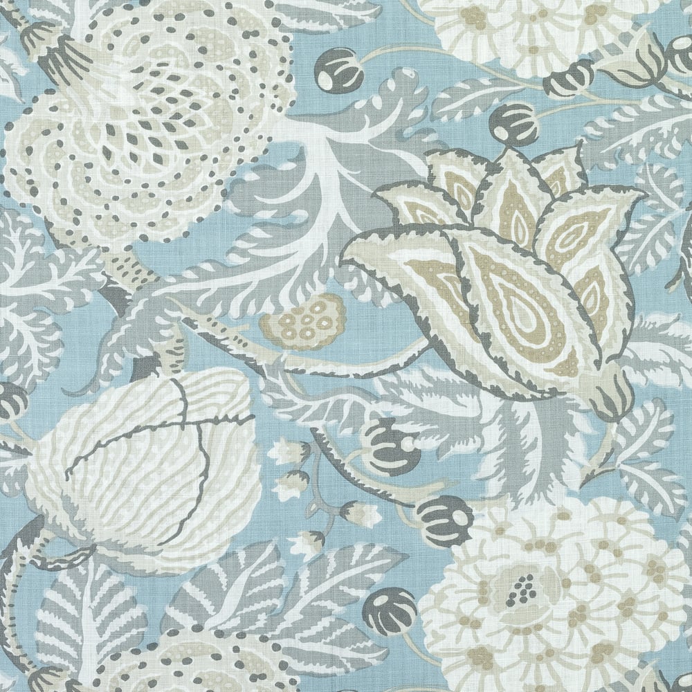 Thibaut F92948 MITFORD Aqua Fabric