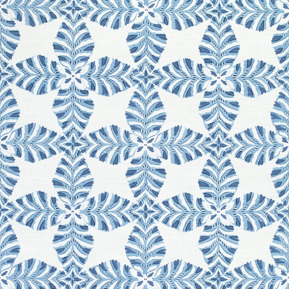 Thibaut F92974 STARLEAF Blue Fabric