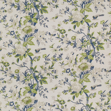 Thibaut NEMOUR F936133 in Navy and Cream Fabric - ENCHANTMEN