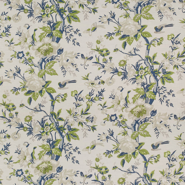 Thibaut NEMOUR F936133 in Navy and Cream Fabric - ENCHANTMEN