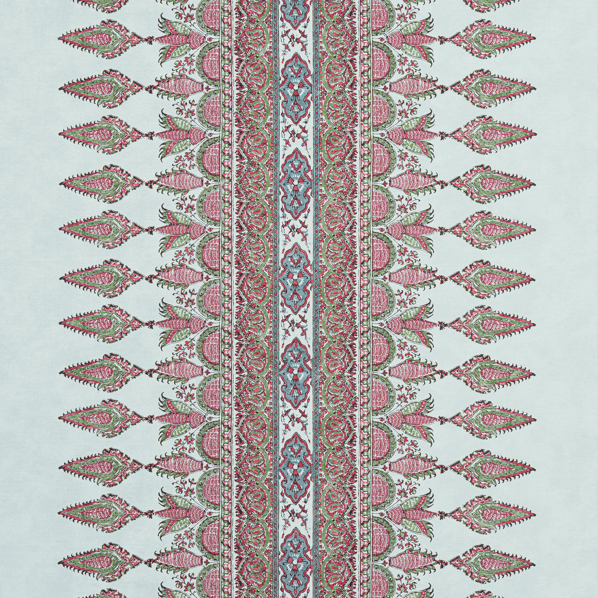 Thibaut F936411 AKOLA STRIPE Raspberry and Teal Fabric