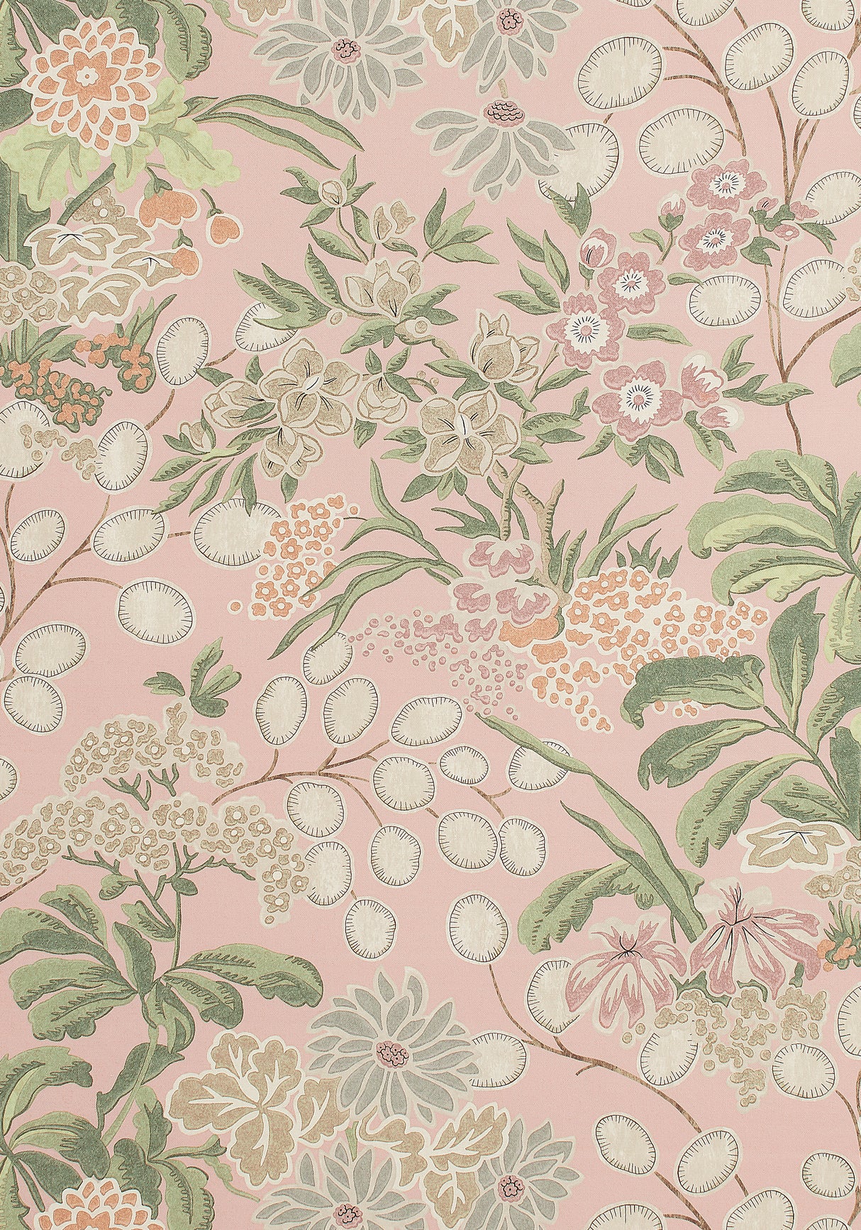 Thibaut F942036 MEADOW Blush Fabric