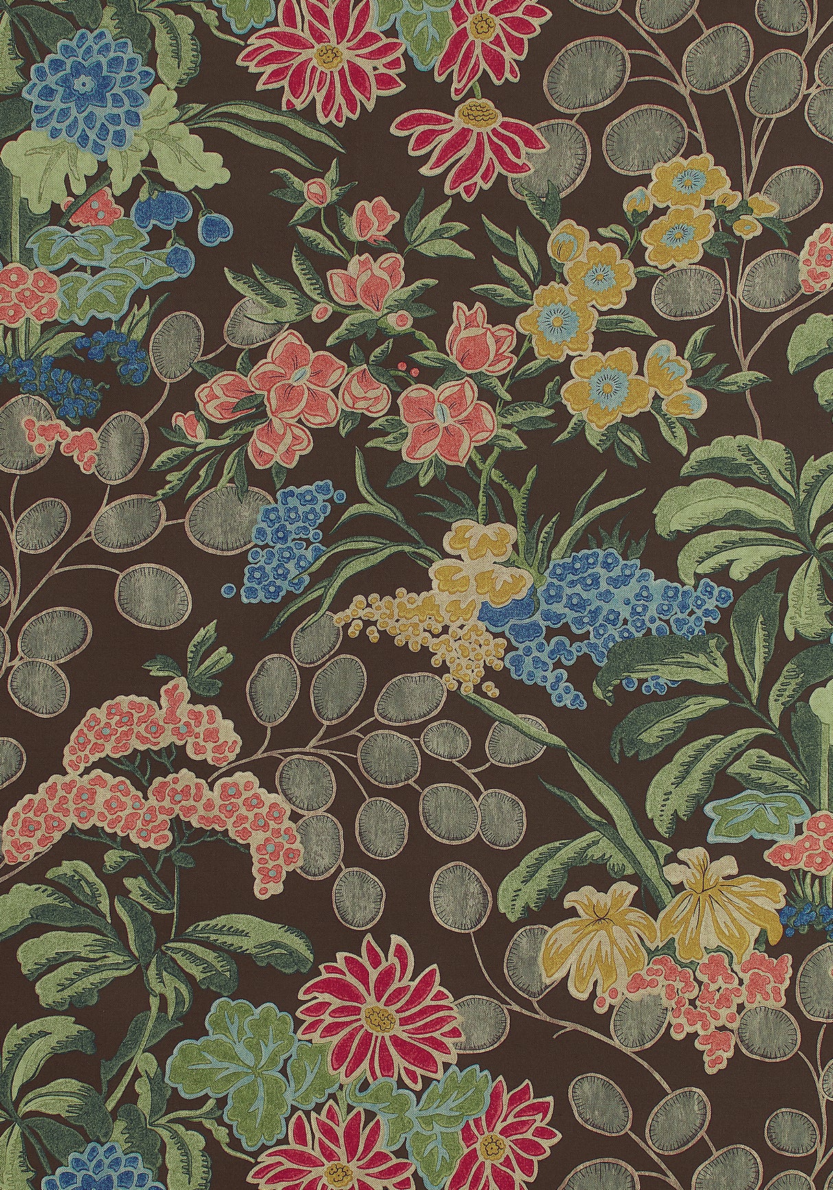 Thibaut F942037 MEADOW Brown Fabric