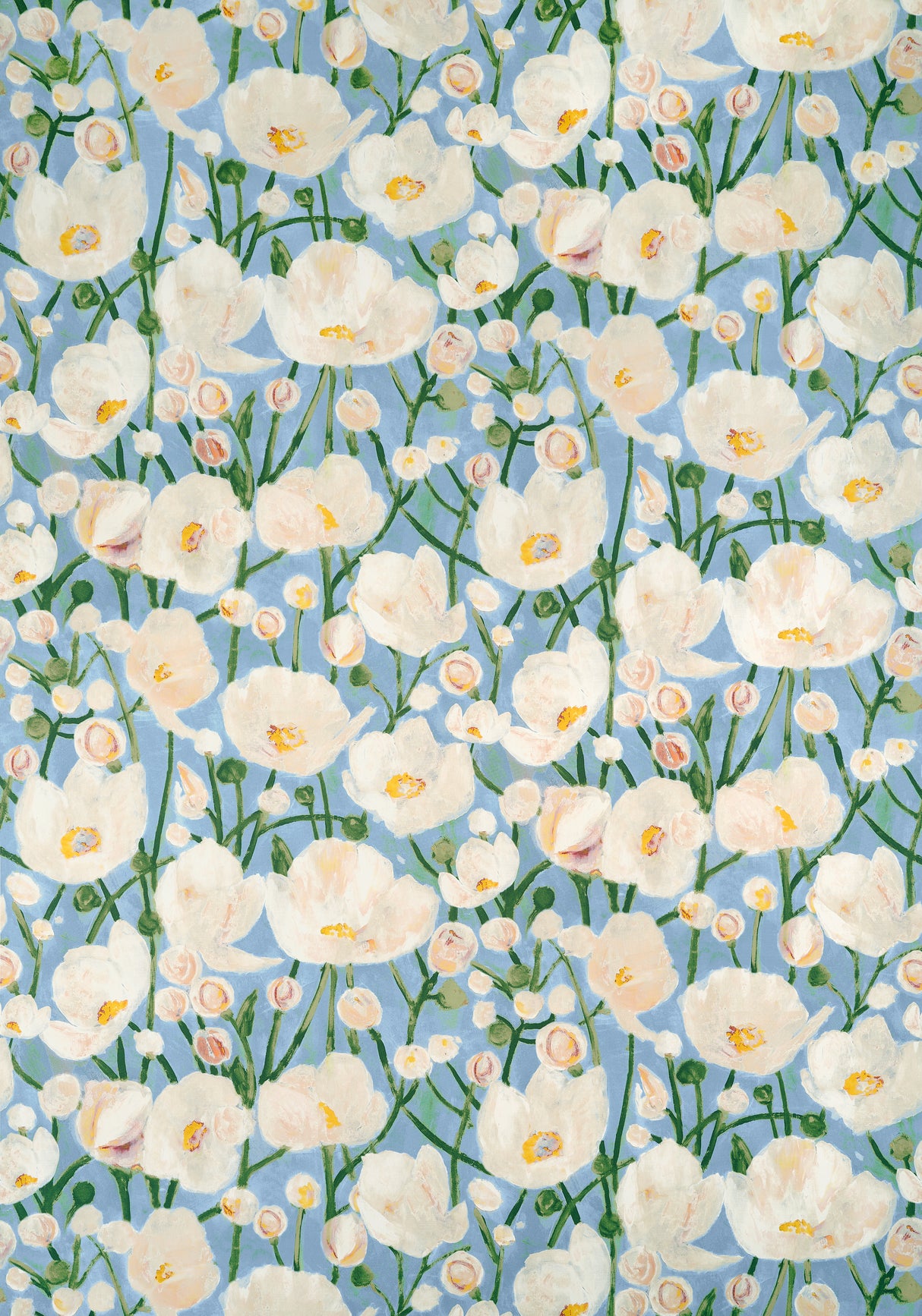 Thibaut F945016 TIVOLI Sky Blue Fabric