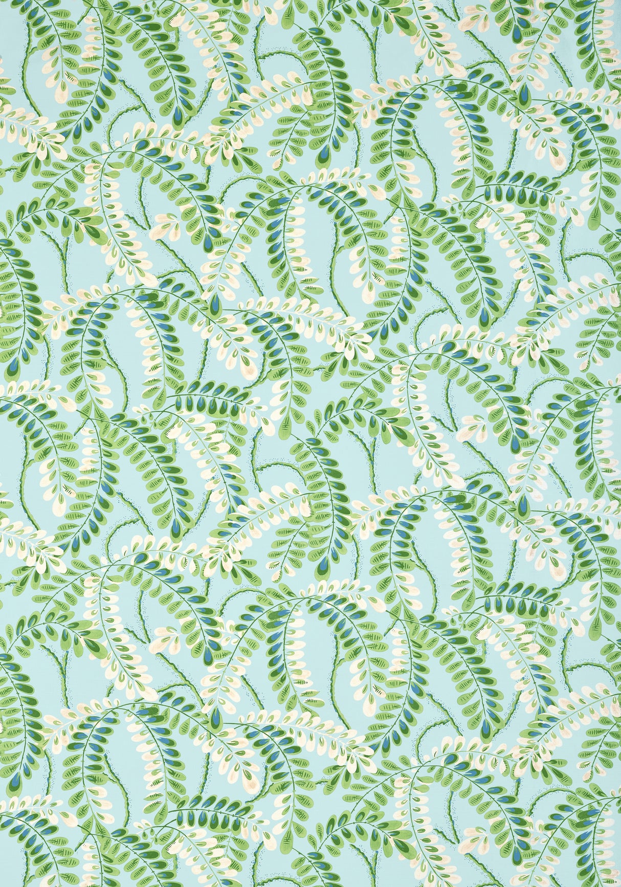 Thibaut F945040 AUGUSTA Turquoise Fabric