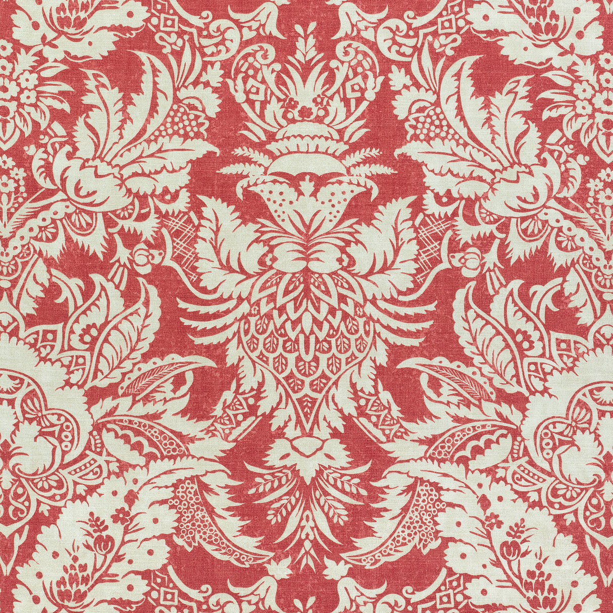 Thibaut F972584 CHARDONNET DAMASK Red Fabric
