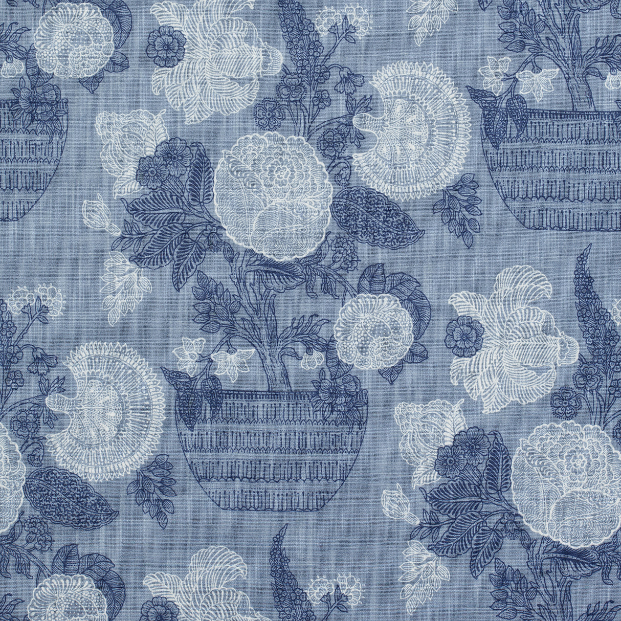 Thibaut F972592 TULLAMORE Blue Fabric