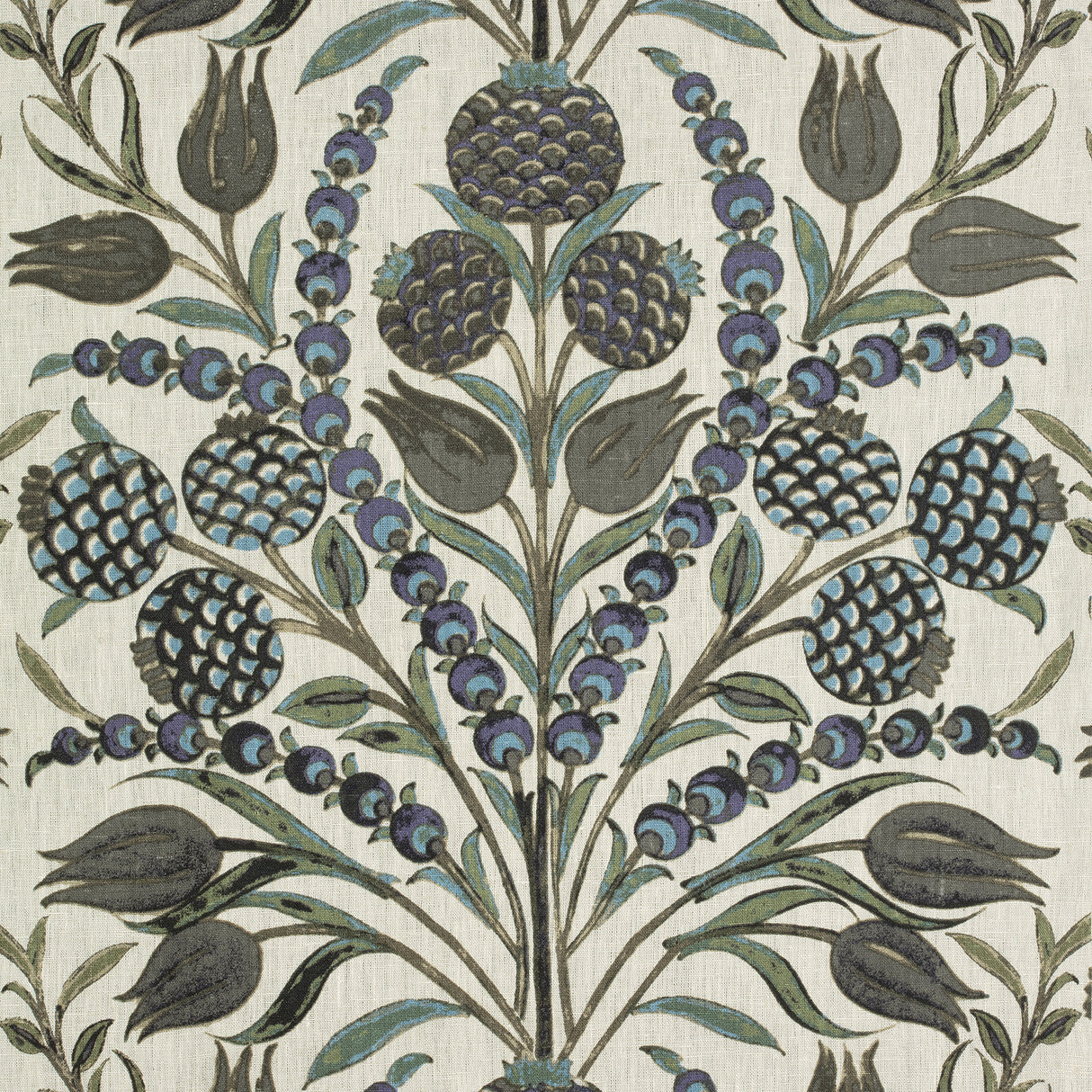 Thibaut F972600 CORNEILA Purple and Blue Fabric