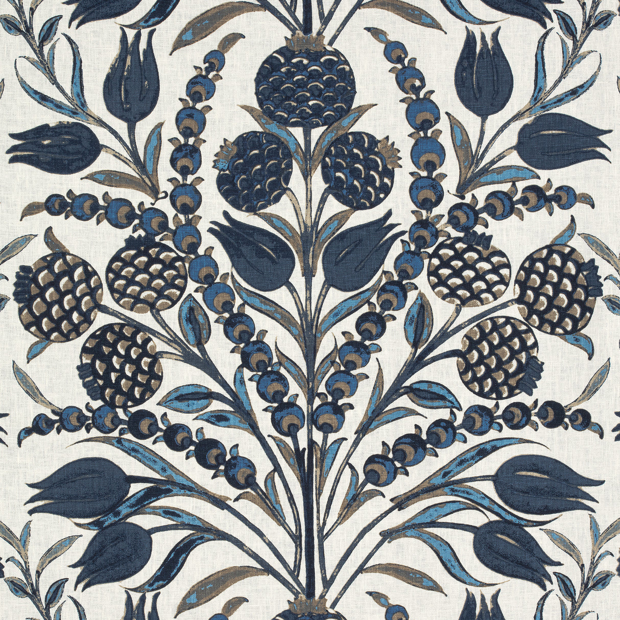 Thibaut F972603 CORNEILA Navy Fabric