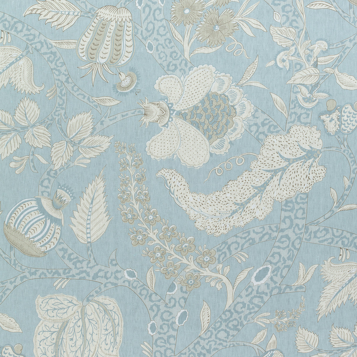 Thibaut F972623 MACBETH Aqua Fabric