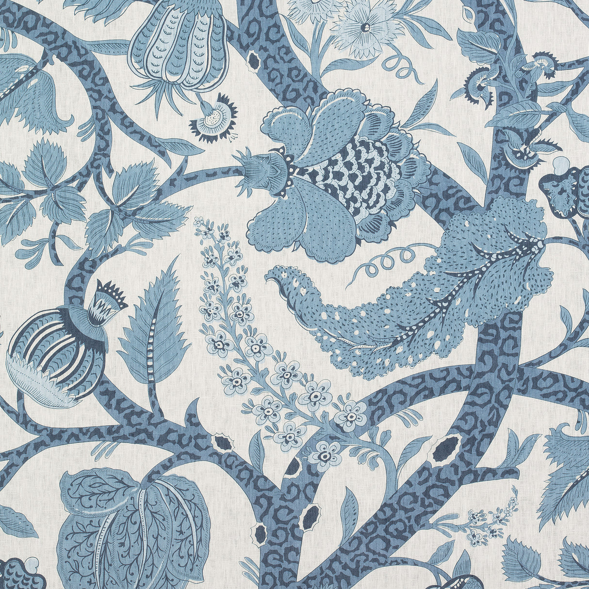 Thibaut F972624 MACBETH Blue Fabric