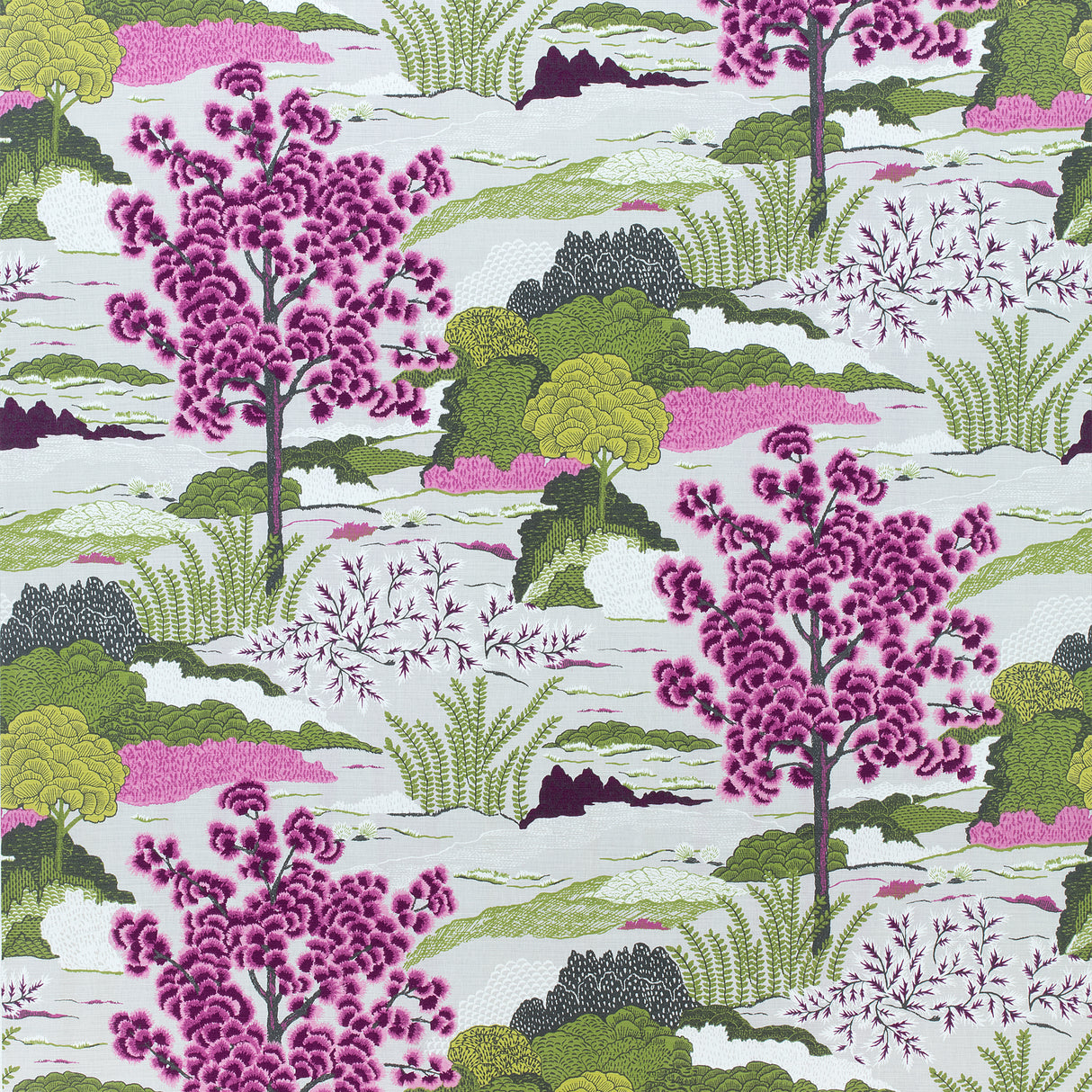 Thibaut F985042 DAINTREE Fuchsia Fabric