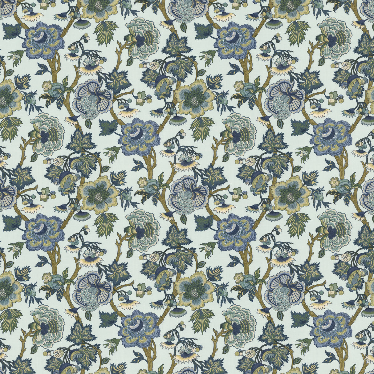 STOUT FABE-3 FABEN 3 AQUA Fabric - Eades Wallpaper & Fabric