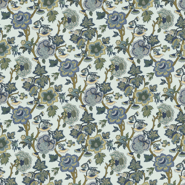 STOUT FABE-3 FABEN 3 AQUA Fabric - Eades Wallpaper & Fabric