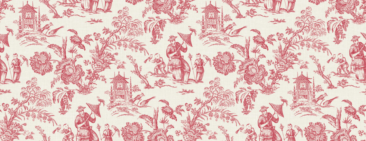 Seabrook FC62801F Chinoiserie Linen Fabric