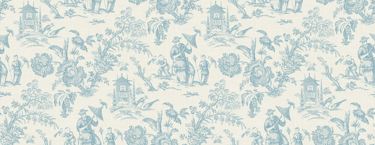 Seabrook FC62802F Chinoiserie Linen Fabric