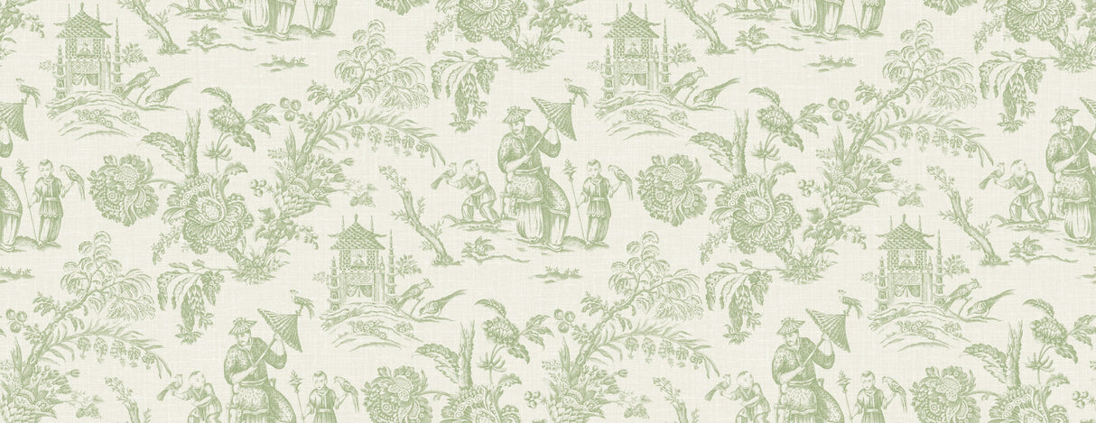 Seabrook FC62804F Chinoiserie Linen Fabric