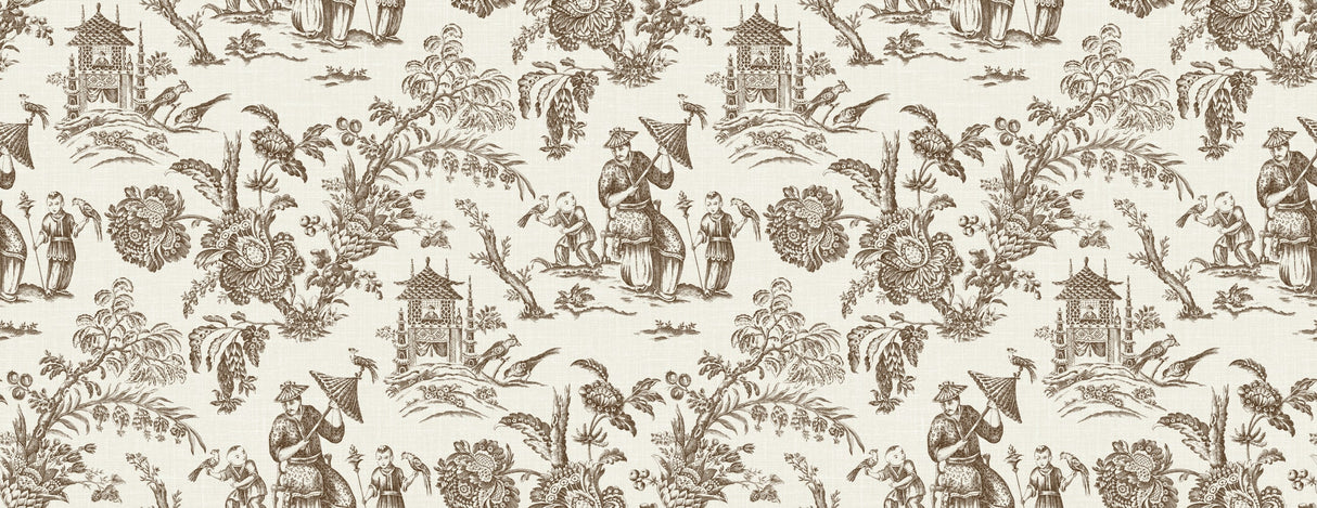 Seabrook FC62806F Chinoiserie Linen Fabric