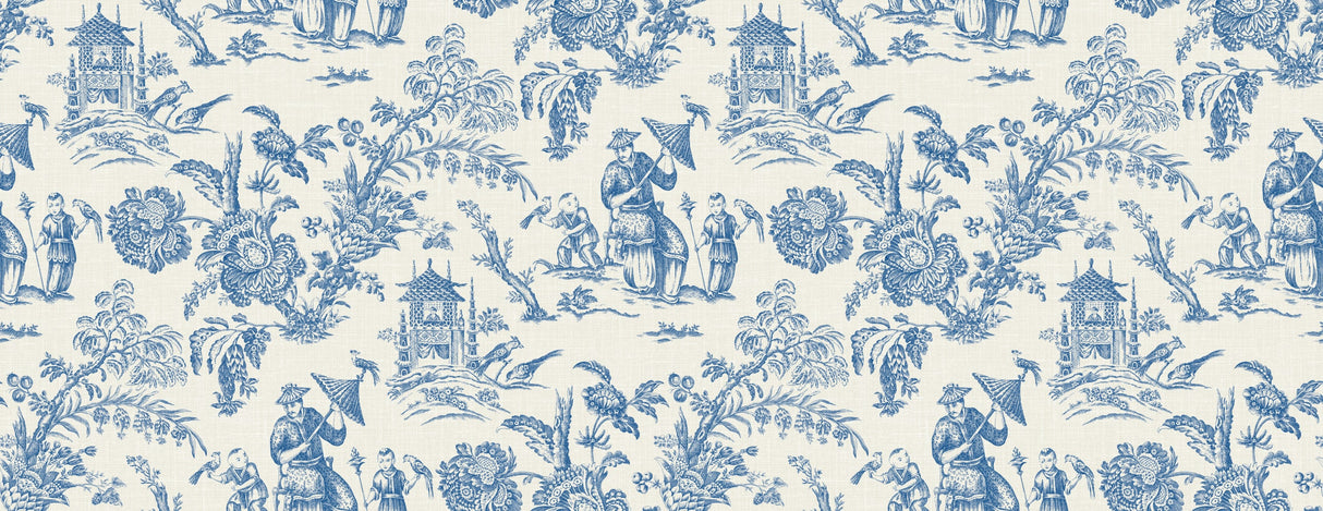 Seabrook FC62812F Chinoiserie Linen Fabric