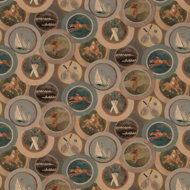 MULBERRY FD2000.J52.0 SPORTING LIFE ANTIQUE Fabric - Eade's Wallpaper