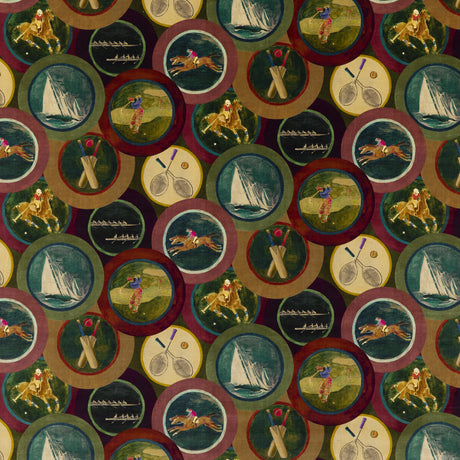 MULBERRY FD2001.H113.0 SPORTING LIFE VELVET PLUM Fabric - Eade's Wallpaper