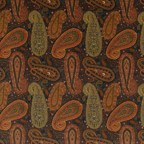 MULBERRY FD2002.H113.0 PEREGRINE PAISLEY VELVET PLUM Fabric - Eade's Wallpaper