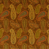 MULBERRY FD2002.T30.0 PEREGRINE PAISLEY VELVET SPICE Fabric - Eade's Wallpaper