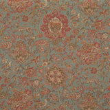 MULBERRY FD2005.R11.0 WILD THINGS TEAL Fabric - Eade's Wallpaper