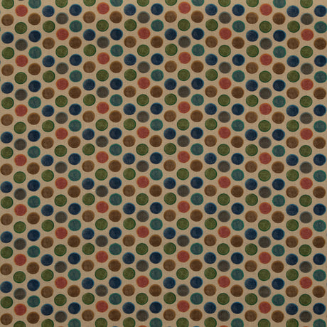 MULBERRY FD2006.R11.0 CROQUET TEAL Fabric - Eade's Wallpaper
