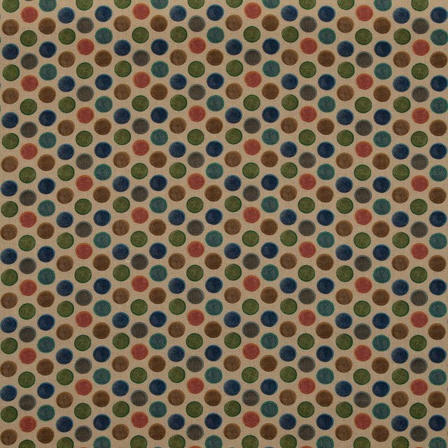 MULBERRY FD2006.R11.0 CROQUET TEAL Fabric - Eade's Wallpaper