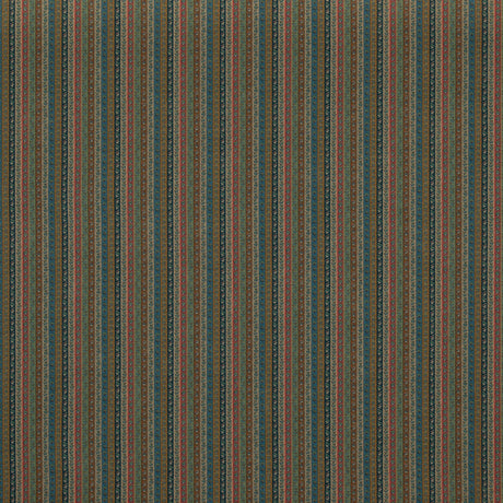 MULBERRY FD2007.R11.0 WILDE STRIPE TEAL Fabric - Eade's Wallpaper