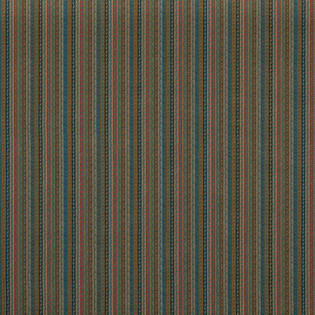 MULBERRY FD2007.R11.0 WILDE STRIPE TEAL Fabric - Eade's Wallpaper