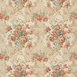 MULBERRY FD2011.V117.0 FLORAL ROCOCO RED/GREEN Fabric - Eade's Wallpaper