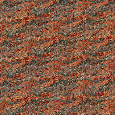 MULBERRY FD2022.R50.0 END PAPER VELVET TEAL/SPICE Fabric - MULBERRY COUNTRY WALK