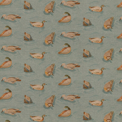MULBERRY FD2023.R11.0 DUCK POND TEAL Fabric - MULBERRY COUNTRY WALK