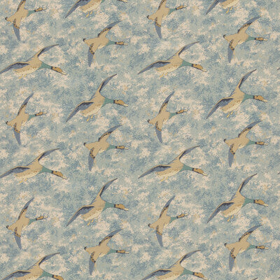 MULBERRY FD2026.H101.0 FOREST DUCKS BLUE Fabric - MULBERRY COUNTRY WALK