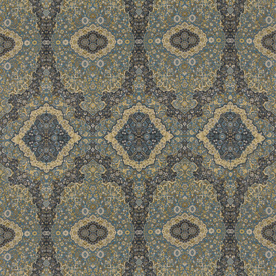 MULBERRY FD2028.H10.0 WOODLAND PAISLEY INDIGO Fabric - MULBERRY COUNTRY WALK