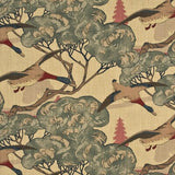 MULBERRY FD205.L18.0 FLYING DUCKS CAMEL/GREY Fabric - Eade's Wallpaper