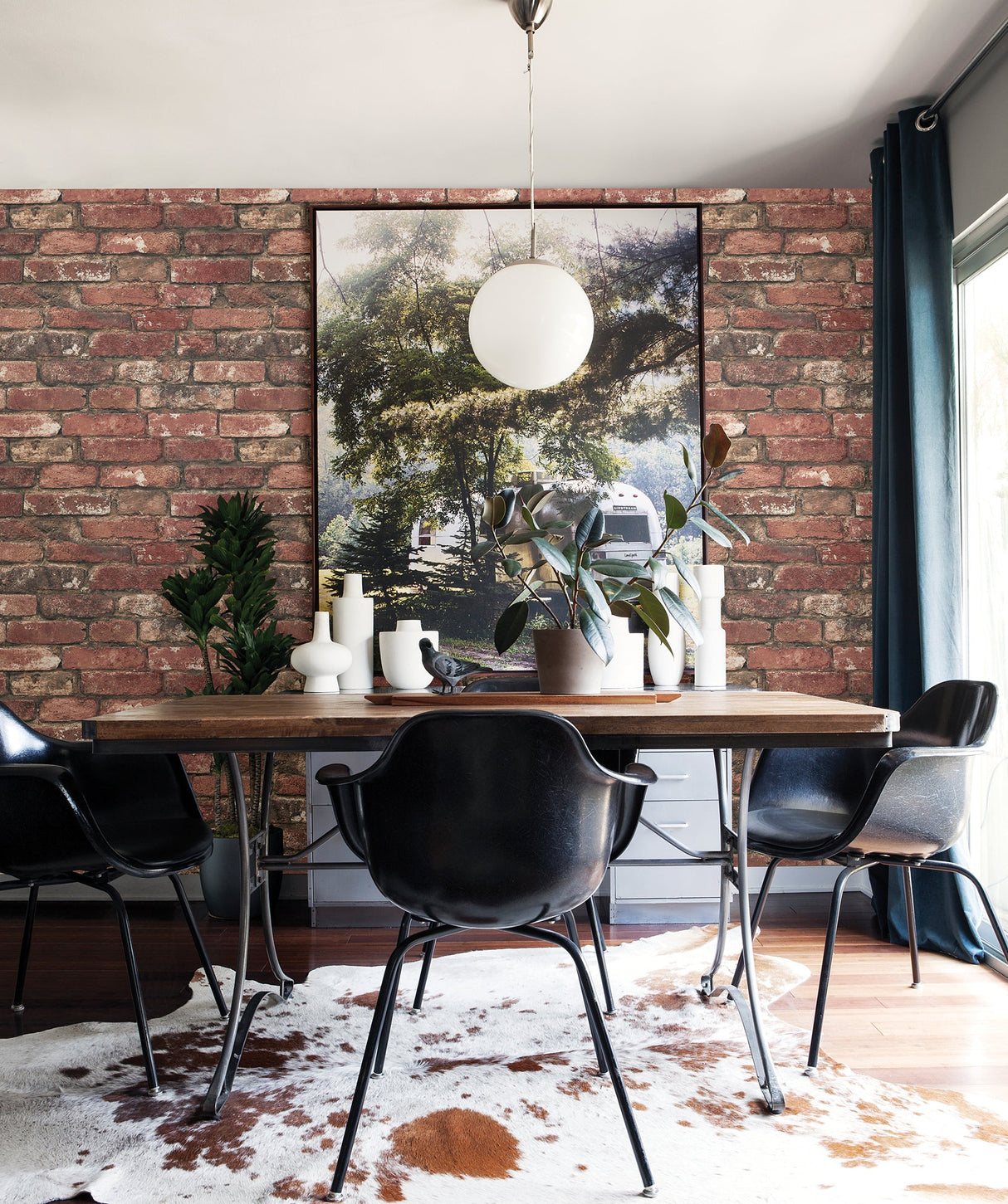 Brewster FD23287 Loft Red Brick Wallpaper