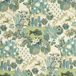 MULBERRY FD259.R38.0 GLENDALE TEAL/LEAF Fabric - Eade's Wallpaper