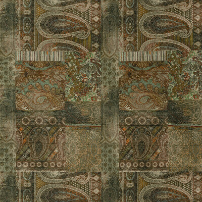 MULBERRY FD265.S16.0 LOMOND VELVET EMERALD Fabric - Eade's Wallpaper