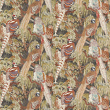 MULBERRY FD269.A101.0 GAME BIRDS LINEN CHARCOAL Fabric - Eade's Wallpaper