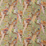 MULBERRY FD269.K102.0 GAME BIRDS LINEN STONE/MULTI Fabric - Eade's Wallpaper