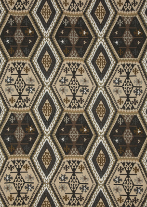 MULBERRY FD282.A130.0 BUCKLAND CHARCOAL/BRONZE Fabric - Eade's Wallpaper