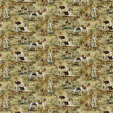 MULBERRY FD297.Y101.0 MULBERRY HOUNDS VELVET MULTI Fabric - Eade's Wallpaper